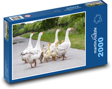 Gänse auf der Straße Puzzle 2000 Teile - 90 x 60 cm