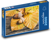 Žalude - symbol jesene Puzzle 2000 dielikov - 90 x 60 cm