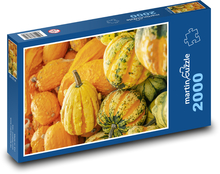 Haufen Kürbisse und Kürbisse Puzzle 2000 Teile - 90 x 60 cm