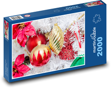 Farbige Weihnachtsbaumdekorationen Puzzle 2000 Teile - 90 x 60 cm