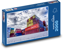 Port kontenerowy Puzzle 2000 elementów - 90x60 cm