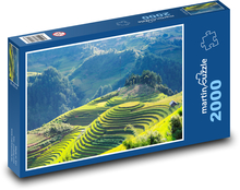 ryžové terasy vo Vietname Puzzle 2000 dielikov - 90 x 60 cm