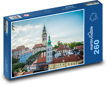 Hradná veža - Český Krumlov, Puzzle 260 dielikov - 41 x 28,7 cm 
