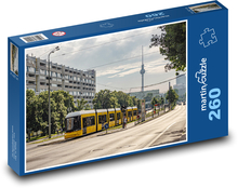 Yellow tram - city traffic Puzzle 260 pieces - 41 x 28.7 cm 
