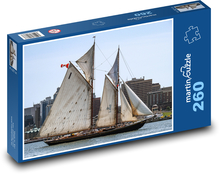 Łódź z żaglami Puzzle 260 elementów - 41x28,7 cm