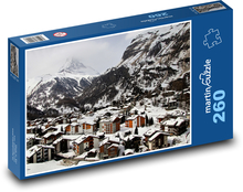 Zermatt - Switzerland, snowy mountains Puzzle 260 pieces - 41 x 28.7 cm 
