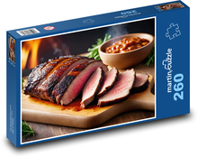 Mäso na večeru Puzzle 260 dielikov - 41 x 28,7 cm 