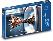 Little giraffe in the tub Puzzle 260 pieces - 41 x 28.7 cm 