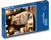 Chomik pije kawę Puzzle 260 elementów - 41x28,7 cm