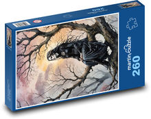 Frau im Wald in einem Baum Puzzle 260 Teile - 41 x28,7 cm