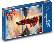 Žena u jezera Puzzle 260 dílků - 41 x 28,7 cm