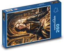 Žena v stredoveku Puzzle 260 dielikov - 41 x 28,7 cm 
