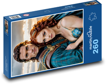 Portrét muža a ženy Puzzle 260 dielikov - 41 x 28,7 cm 
