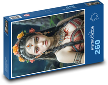Frauen Portrait. Puzzle 260 Teile - 41 x28,7 cm