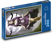 Vollmond-Katzenfrau Puzzle 260 Teile - 41 x28,7 cm