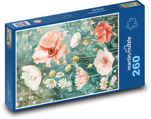 Rozkvetlé vlčí máky Puzzle 260 dílků - 41 x 28,7 cm
