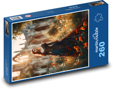 Frau im Schloss Puzzle 260 Teile - 41 x28,7 cm