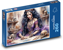 Eine Frau schreibt einen Brief Puzzle 260 Teile - 41 x28,7 cm