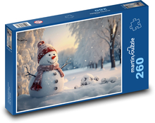 Snehuliak a sneh Puzzle 260 dielikov - 41 x 28,7 cm 