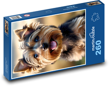 Niedlicher Yorkshire Terrier Puzzle 260 Teile - 41 x28,7 cm