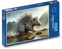 Istota pozaziemska nad wodą Puzzle 260 elementów - 41x28,7 cm