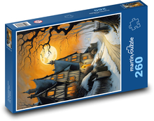 Haunted house at night Puzzle 260 pieces - 41 x 28.7 cm 