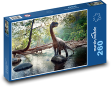 Dinosaurus v řece Puzzle 260 dílků - 41 x 28,7 cm