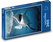 Shark with teeth drawn Puzzle 260 pieces - 41 x 28.7 cm 