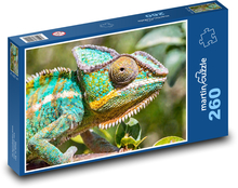 Plazivý farebný chameleón Puzzle 260 dielikov - 41 x 28,7 cm 