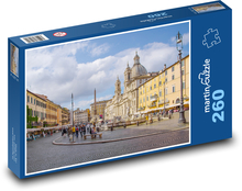 Navona - město, Itálie Puzzle 260 dílků - 41 x 28,7 cm
