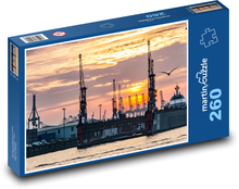 Hamburg - port, sea Puzzle 260 pieces - 41 x 28.7 cm 