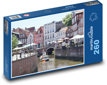 Städtische Schifff Puzzle 260 Teile - 41 x28,7 cm