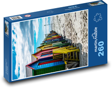 Muizenberg - Južná Afrika, pláž Puzzle 260 dielikov - 41 x 28,7 cm