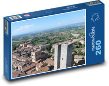 San Gimignano - Toskánsko, Taliansko Puzzle 260 dielikov - 41 x 28,7 cm 