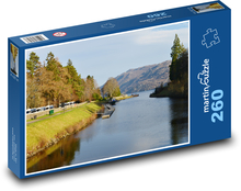 Loch Ness - jezero, Skotsko Puzzle 260 dílků - 41 x 28,7 cm