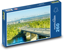 Miasto - most, przyroda Puzzle 260 elementów - 41x28,7 cm