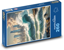 Tsunami - obrovská vlna Puzzle 260 dielikov - 41 x 28,7 cm 