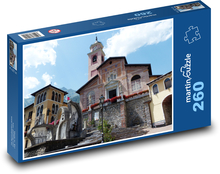 Entracque - farní kostel, Itálie Puzzle 260 dílků - 41 x 28,7 cm