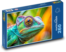 Chameleón - plaz, jašterica Puzzle 260 dielikov - 41 x 28,7 cm 