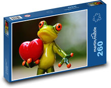 Žaba a srdce Puzzle 260 dielikov - 41 x 28,7 cm 