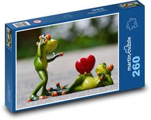 Frösche - Valentinstag Puzzle 260 Teile - 41 x28,7 cm