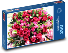 Valentínska kytica ruží Puzzle 260 dielikov - 41 x 28,7 cm 