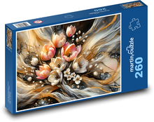 Kwiaty Puzzle 260 elementów - 41x28,7 cm