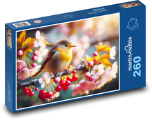 Kvitnúce červenanie stromu Puzzle 260 dielikov - 41 x 28,7 cm 
