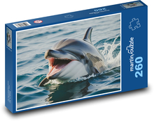 Śmiejący się delfin Puzzle 260 elementów - 41x28,7 cm