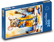 Maus - Maler Puzzle 260 Teile - 41 x28,7 cm