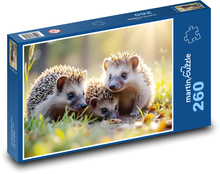 The hedgehog family Puzzle 260 pieces - 41 x 28.7 cm