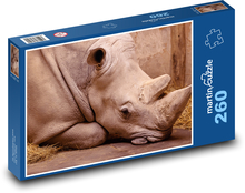 Spící nosorožec Puzzle 260 dílků - 41 x 28,7 cm