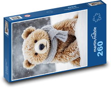 Teddybär im Schal Puzzle 260 Teile - 41 x28,7 cm