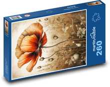 Vlčí mak Puzzle 260 dielikov - 41 x 28,7 cm 